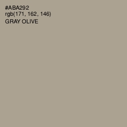 #ABA292 - Gray Olive Color Image